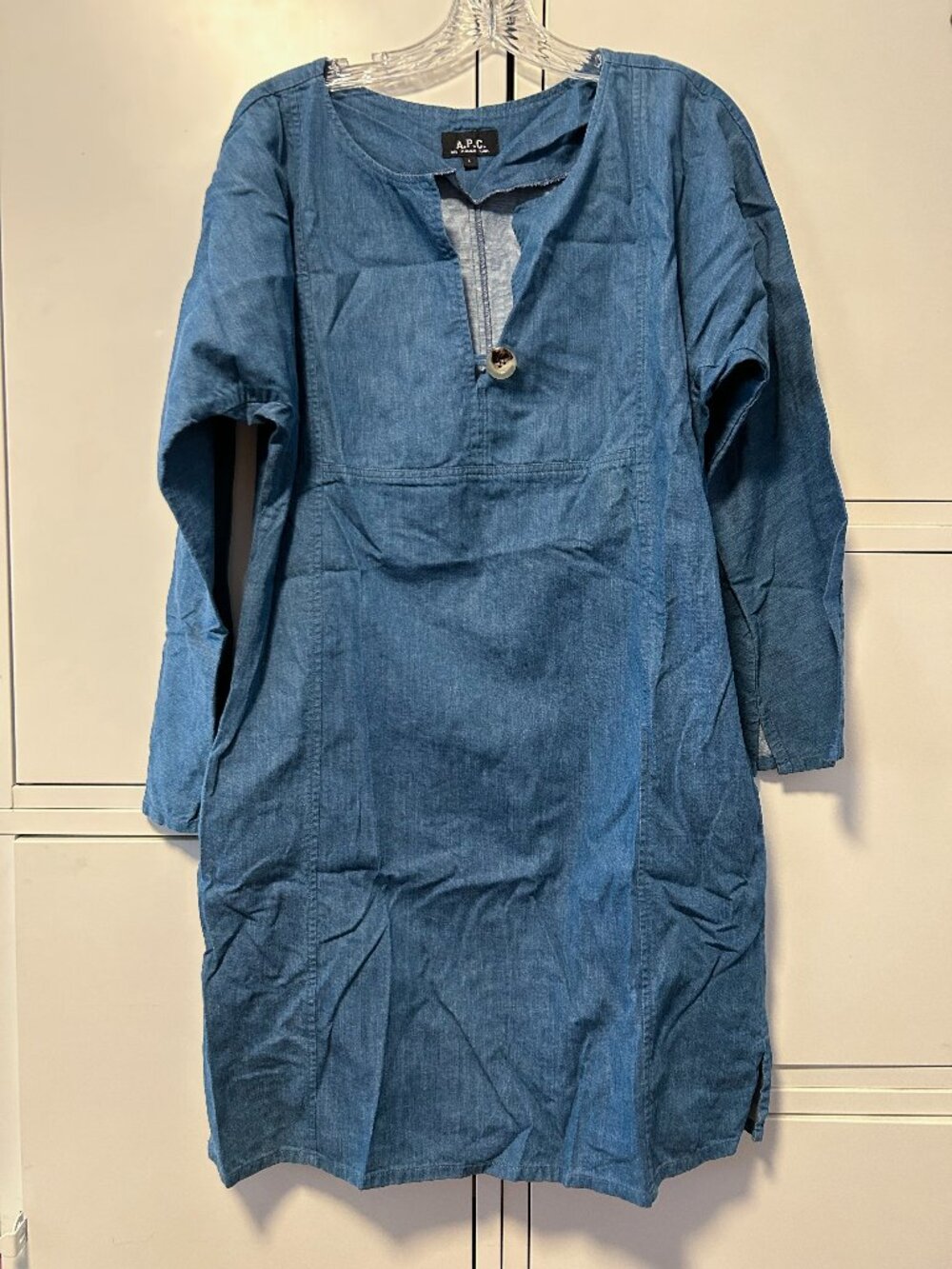 A.P.C. Denim Dress with pockets - Size Large